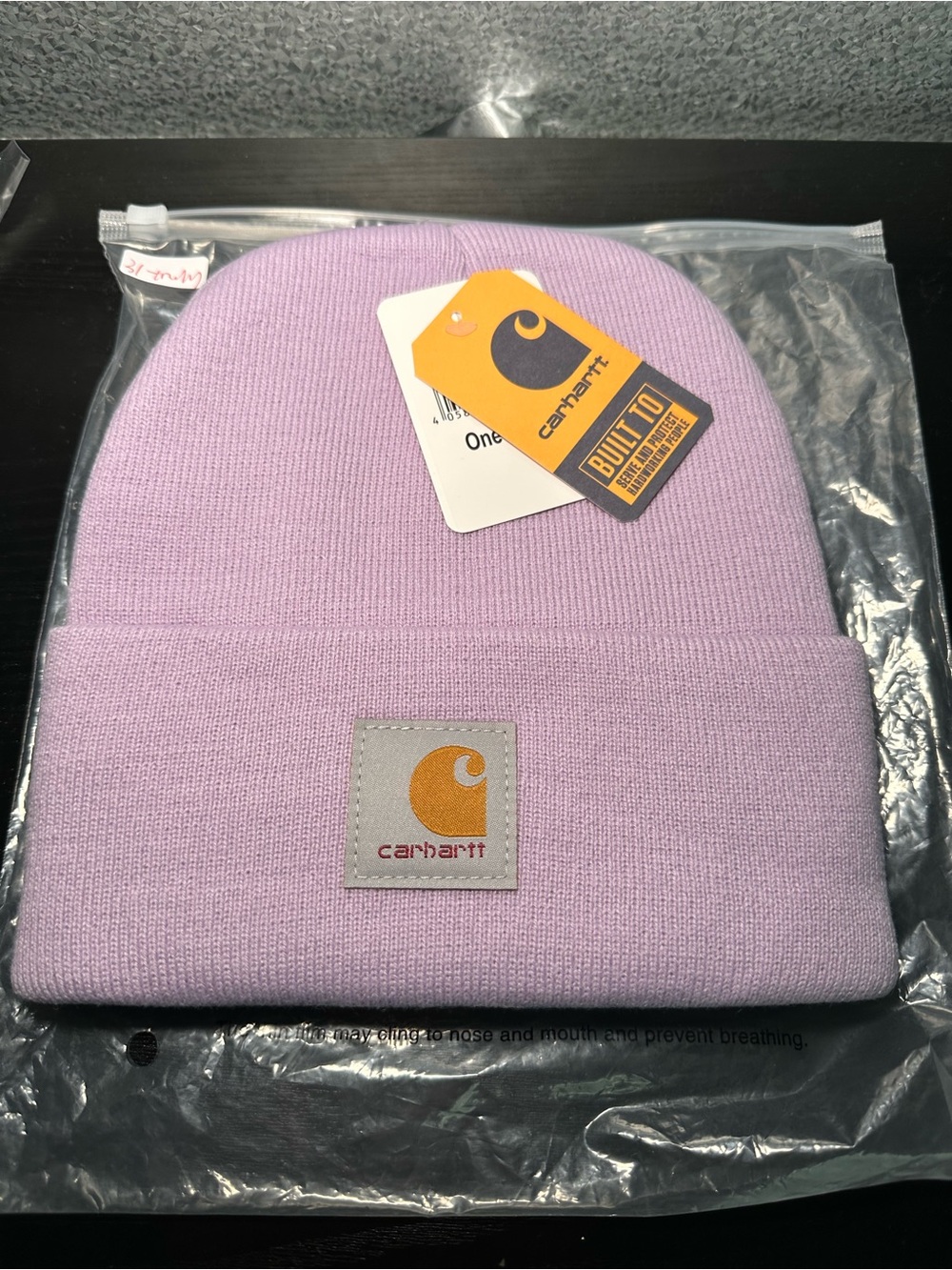 Carhartt Lavender Knit Cuffed Beanie